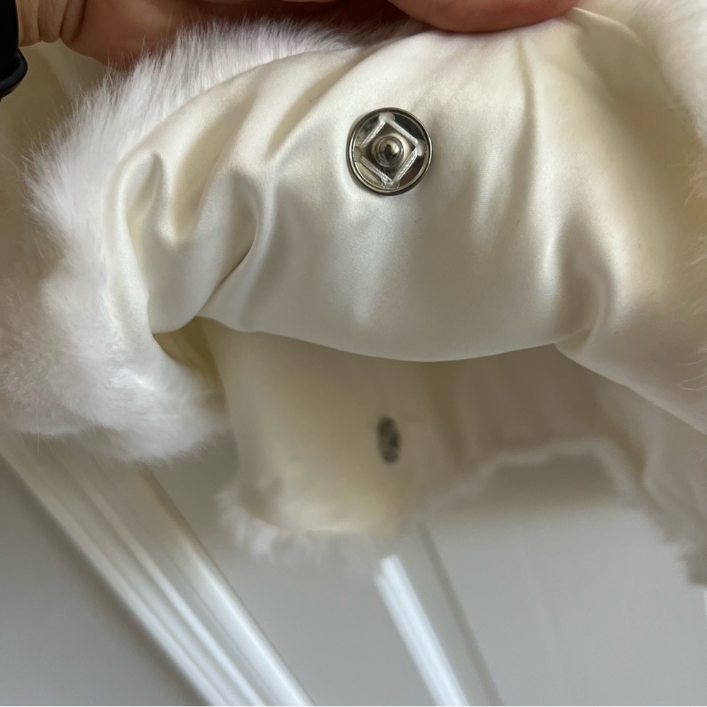 Nordstrom White Faux Fur Cape - Picture 6 of 9